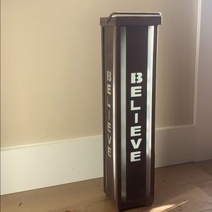 Lantern BELIEVE Rustic